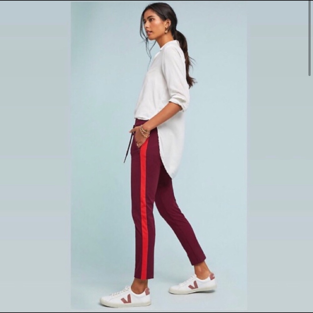 Anthropologie The Essential Slim Wine Pant